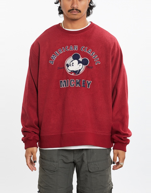 Vintage by The Real Deal - Pre Loved - 90s Disney Mickey Mouse Fleece Sweatshirt