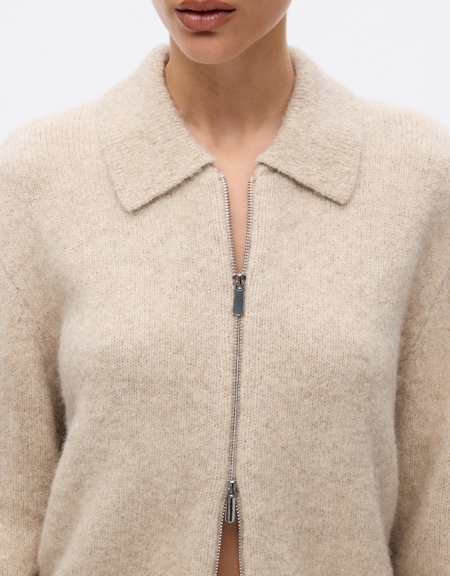 Minima Esenciales - Joryn Alpaca Wool Zip Cardigan