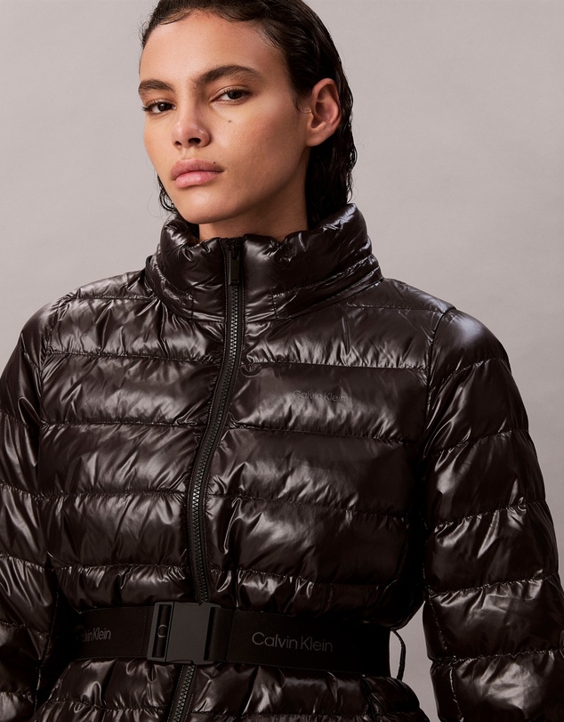 Calvin Klein - Lightweight Belted Puffer Jacket