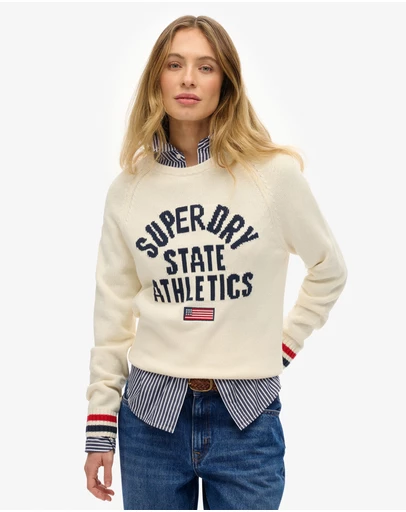 Superdry - Slouchy Intarsia Graphic Knit