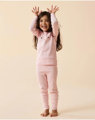 Wilson & Frenchy - Organic Rib Long Sleeved Pyjamas - Kids