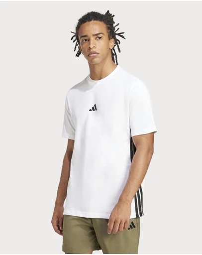 adidas Sportswear - Essentials 3-Stripes Single Jersey Tee Mens