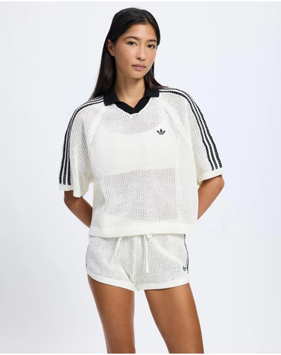 adidas Originals - Knitted Crochet Polo