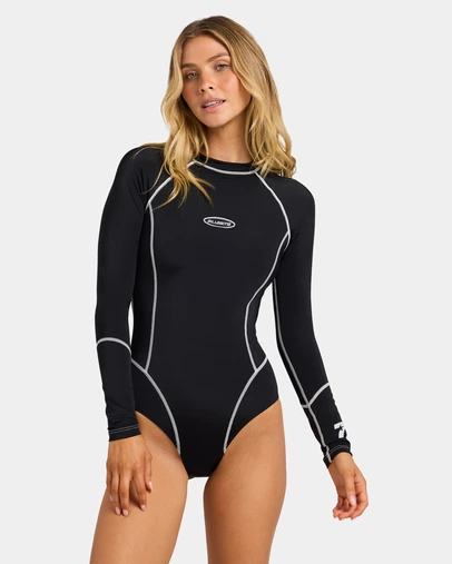 Billabong - Womens Cool Tides Back Zip Long Sleeve Bodysuit