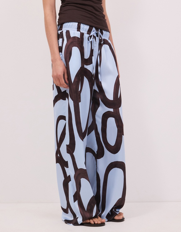 Calli - Chloe Abstract Print Drawcord Pants