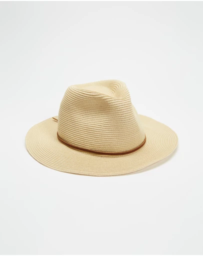 Brixton - Wesley Straw Packable Fedora