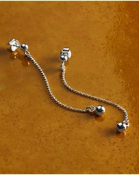 Najo - Sunbeam Silver Stud Drop Earrings