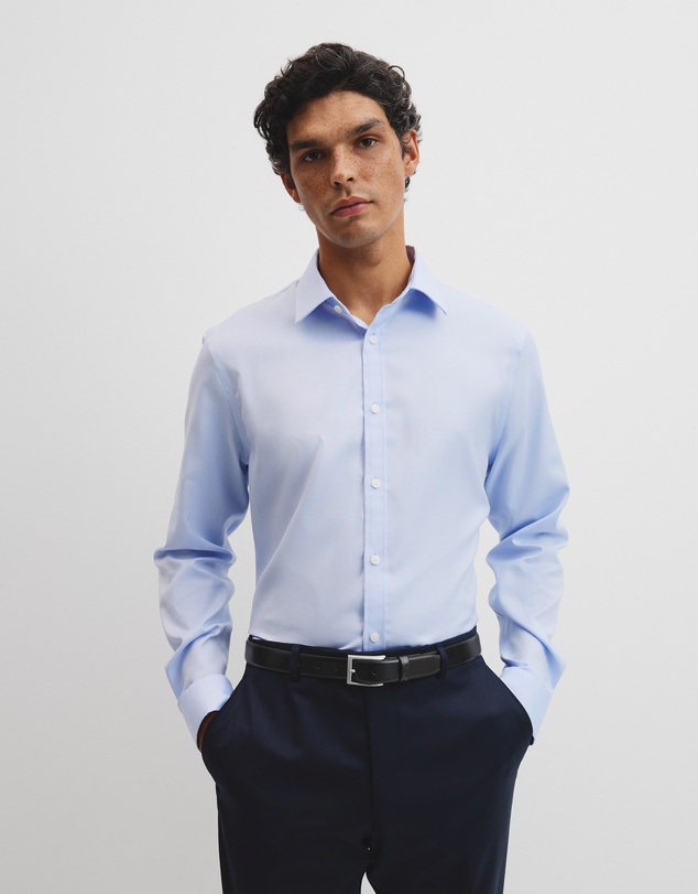 Country Road - Slim Fit Textured Travel Shirt