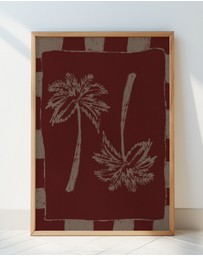 Olive et Oriel - Palm Paradise by Shatha Al Dafai Art Print