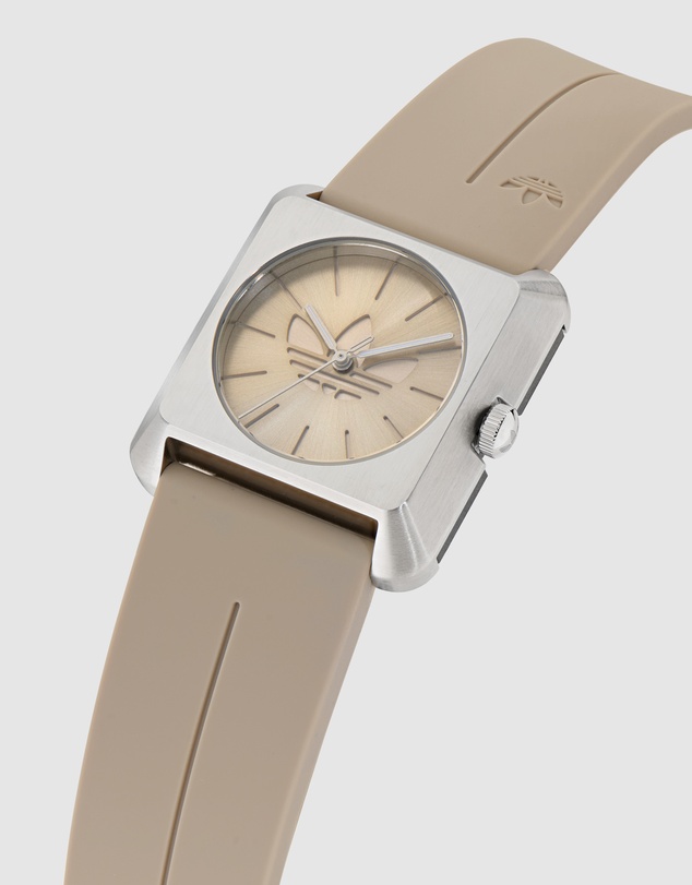 adidas Originals - Retro Pop Four 32mm Beige Silicone Strap Watch