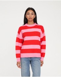 Huffer - Kenzie Stripe Knit Crew