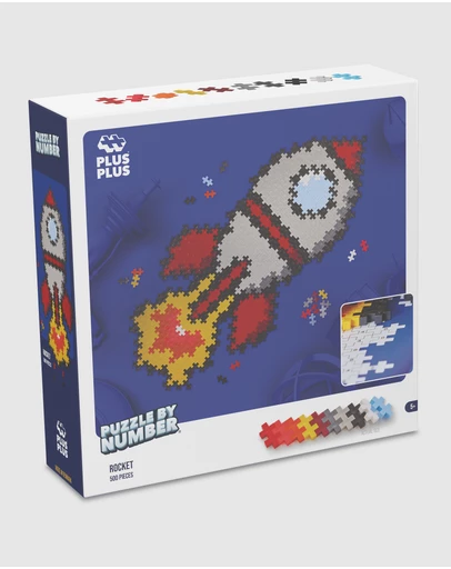 Plus Plus - Puzzle by Number - Rocket 500pcs