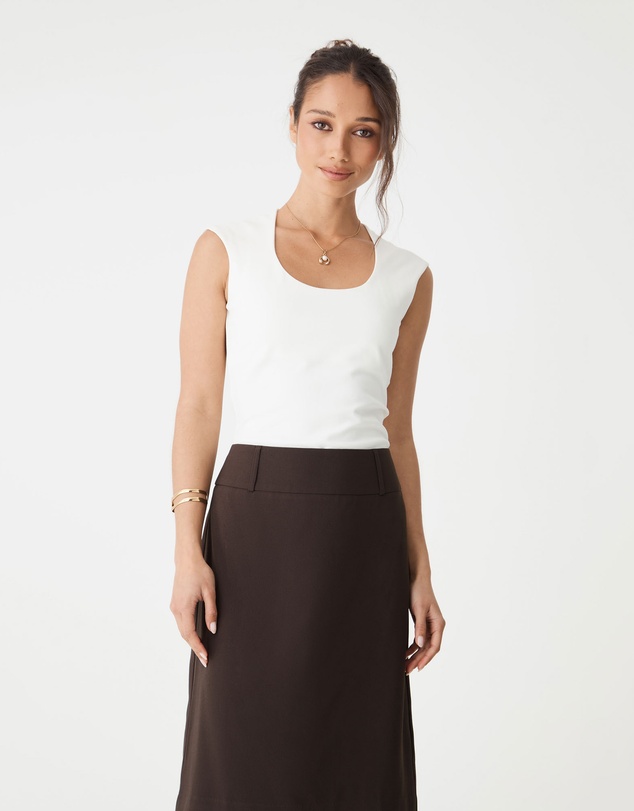 Forcast - Veronica Straight Crepe Skirt
