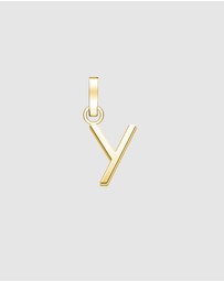 Rosefield - Pendant Gold Tone Letter Y