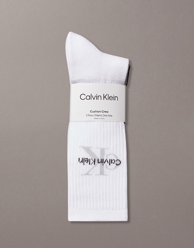 Calvin Klein - 3-Pack Cushion Crew Socks