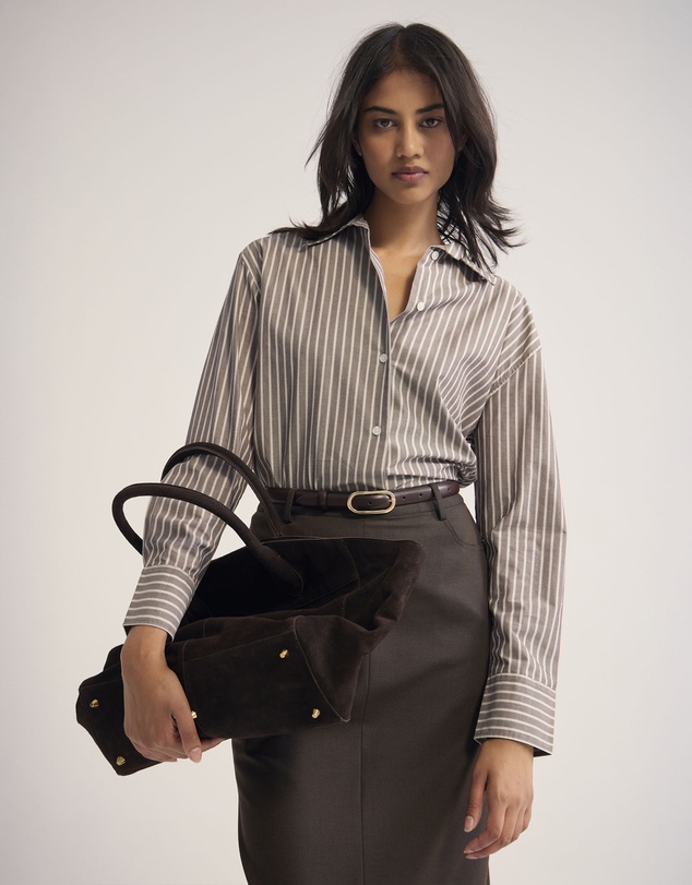 Oxford - Hailey Striped Euro Fabric Shirt