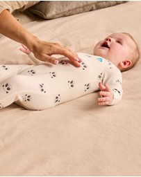 Love to Dream - Side Zip Romper Bamboo Cream Sleepy Pandas