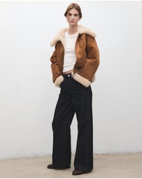 M.N.G - Faux-Shearling Suede Jacket