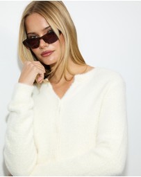 Dazie - Sloane Fuzzy Cardigan