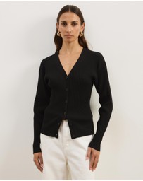 Atmos&Here - Nyla Button Front Knit Cardigan