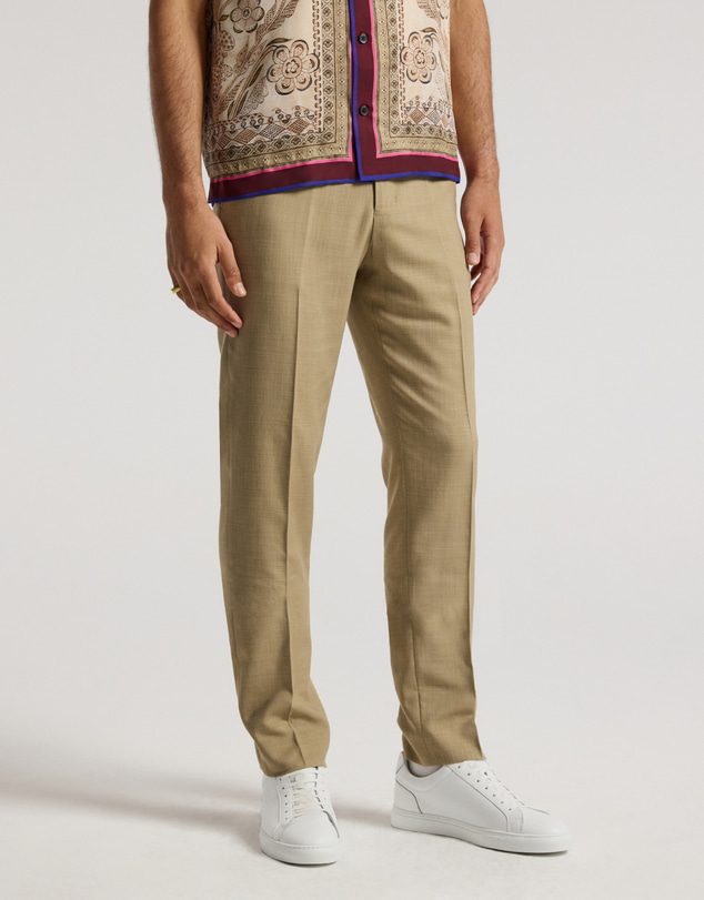 Calibre - Slim Stretch Textured Pants Tan