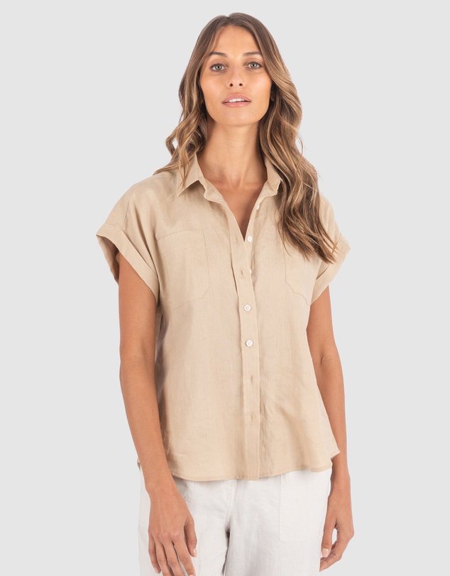 CAMIXA - CAPRI Short Sleeve Linen Shirt