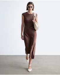 & Other Stories - Fitted Satin Maxi Dress