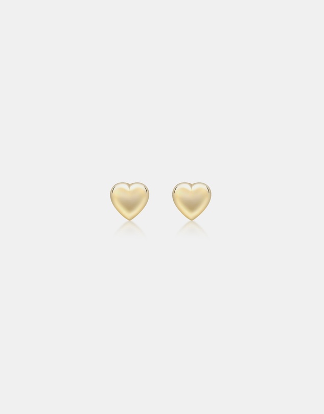 Zoe Olivia - 9K Gold Mini Heart Stud Earrings