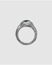 Haze & Glory - ICONIC EXCLUSIVE - Ring Chrysocolla Gemstone in 925 Sterling Silver
