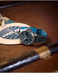 TIMEX - Timex x Pan Am® Waterbury Ace 41mm Leather Strap Watch