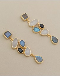 Meshca - Trapeze Midnights Earrings