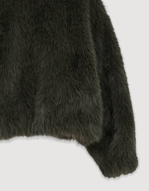 Revibe - Repaired ENA PELLY Daphne Faux Fur Bomber - AU 10