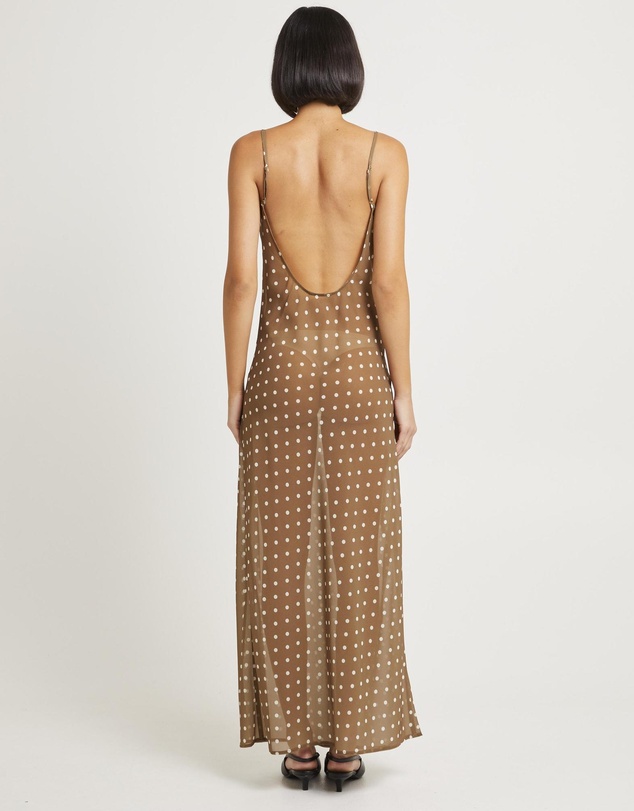 Alice In The Eve - Paris Polka Dot Sheer Maxi