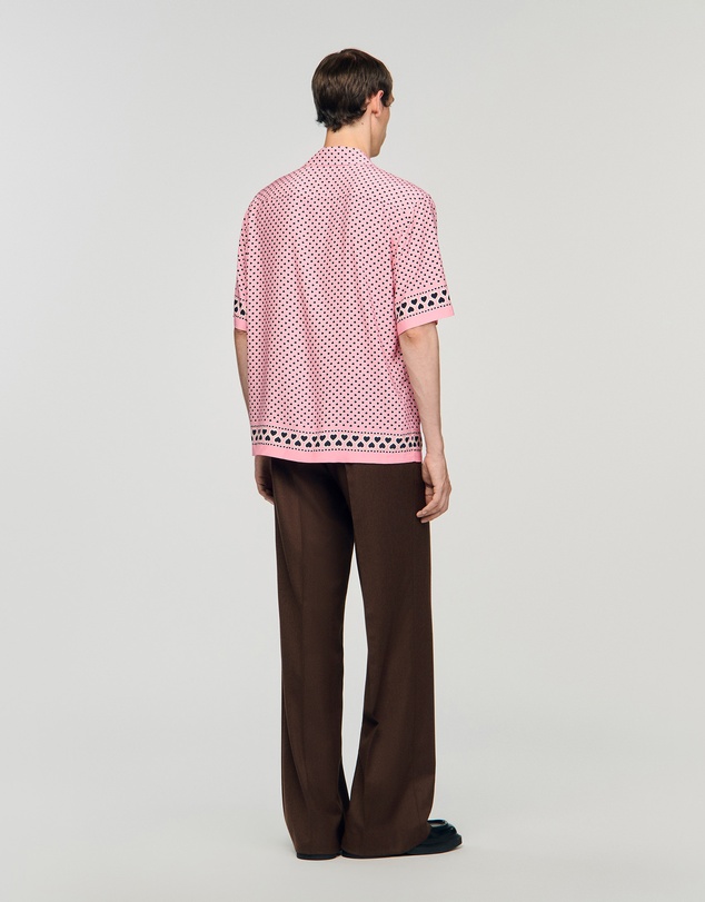 Sandro - All Over Coeur Mc Shirt