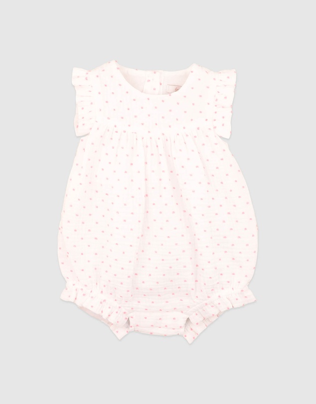 Bebe by Minihaha - Paradiso Pink Dobby Bodysuit