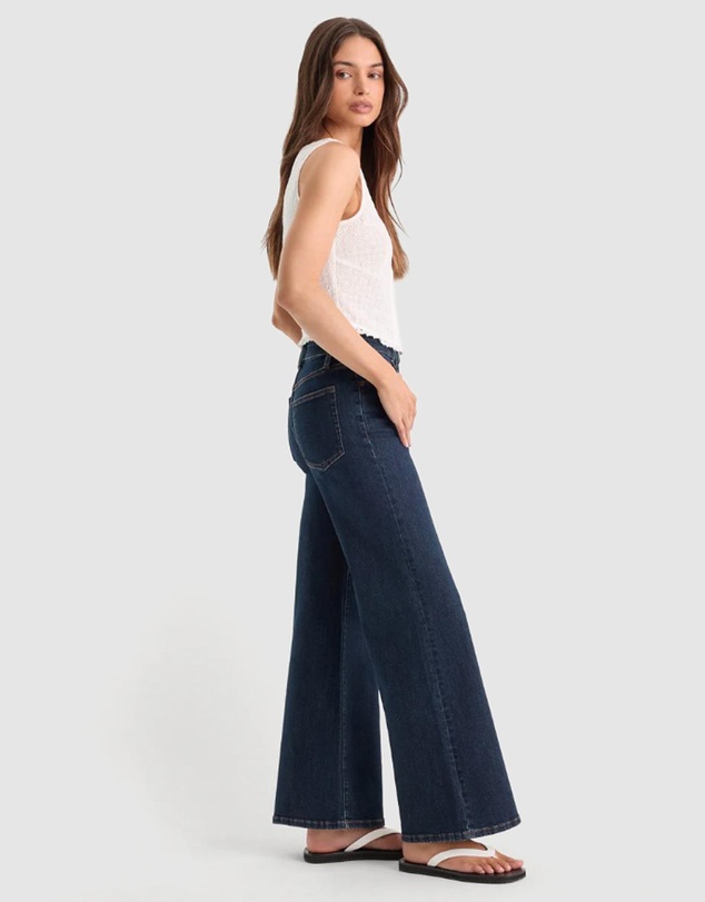 Good American - Good Waist Palazzo Ankle Jeans