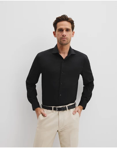 Country Road - Tailored Fit Cotton Blend Stretch Shirt