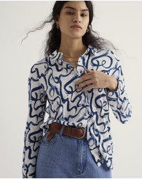Seasalt - Seasalt Cornwall Blue Teasel Head Shirt