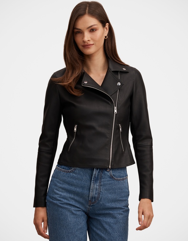 Forever New - Betty Faux Leather Biker Jacket