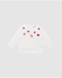 Fox & Finch - Orchard Bloom Emb. Fruit LS Tee - Babies