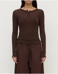 Assembly Label - Nora Merino Wool Henley Top