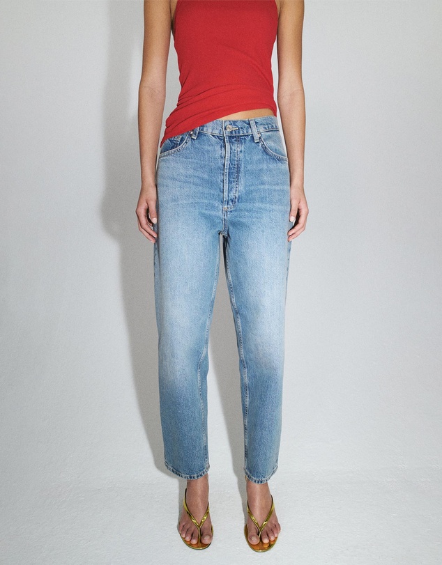 M.N.G - High-Waisted Mom-Fit Jeans