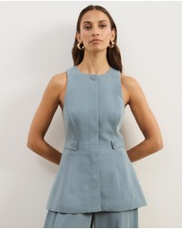 Atmos&Here - Isola Peplum Tailored Vest