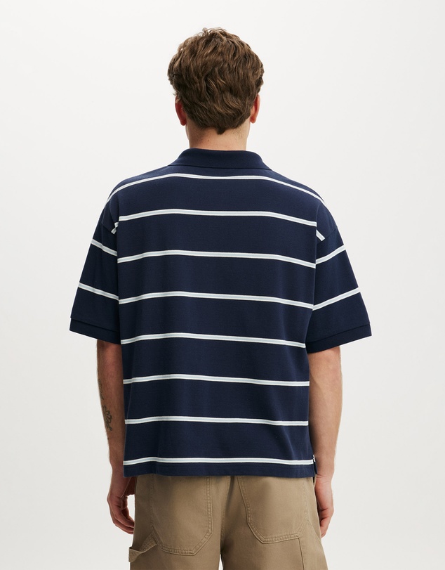 Cotton On - Box Fit Short Sleeve Polo