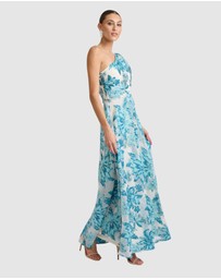 Romance by Honey and Beau - Seanna Puff Shoulder Maxi Dress