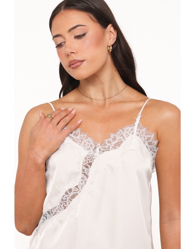 Petal & Pup - Avere Lace Asymmetrical Cami - Cream