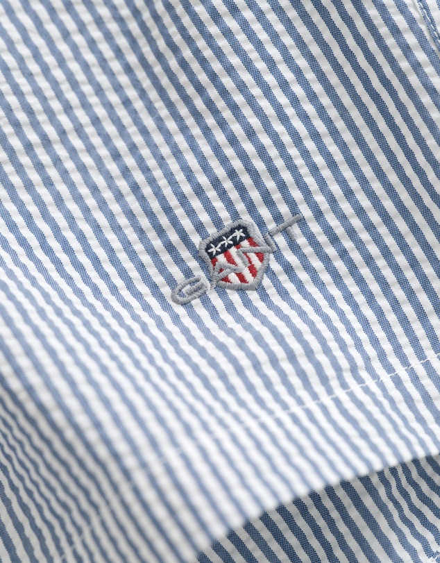 Gant - Striped Seersucker Swim Shorts