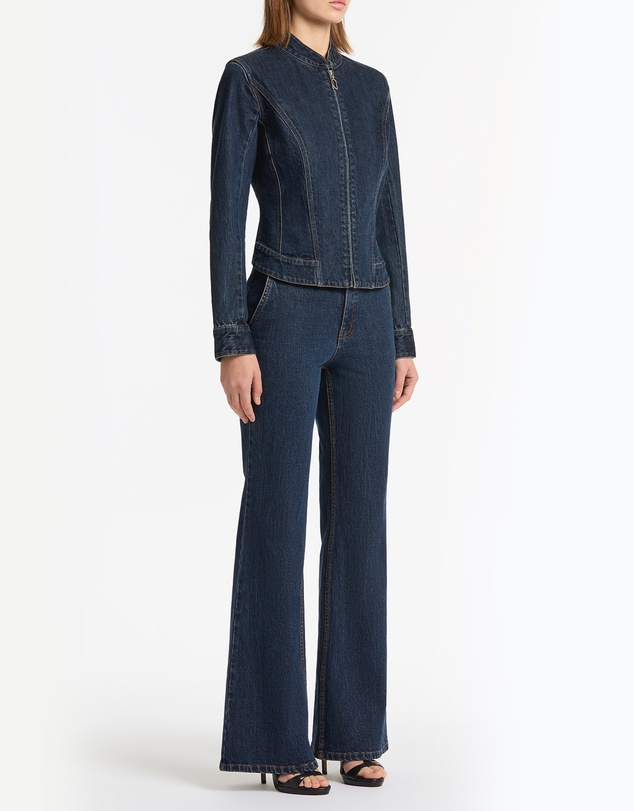 Carla Zampatti - Dark Indigo Fitted Denim Jacket