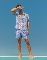 Boardies - Boardies Coral Mid Length Swim Shorts