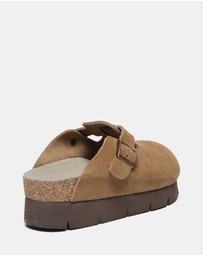 EVERAU - EverAU Ugg Brooklyn Platform Cow Suede Upper Clogs